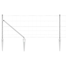 VidaXL Płot 0,8 x 100 m ze stali ocynkowanej