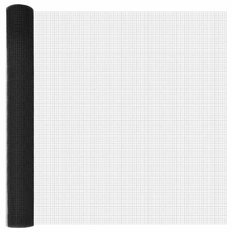 OGRODZENIE SPAWANE Z 7 SŁUPKAMI SZARY 1.2X10M STAL