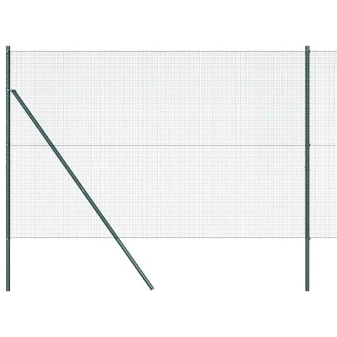 OGRODZENIE Z DRUTU SPAWANEGO Z 13 SŁUPAMI ZIELONE 1,4X50M STAL