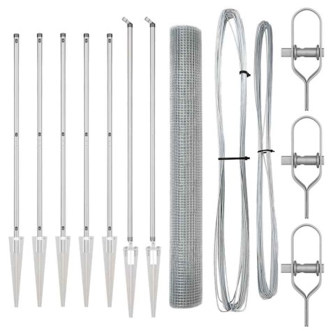 OGRODZENIE SPAWANE Z 7 PALIKAMI 1,2X10M ZE STALI OCYNKOWANEJ