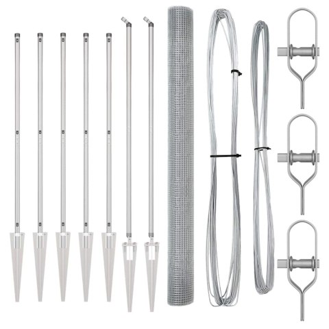 OGRODZENIE SPAWANE Z 7 PALIKAMI 1.6X10M STAL OCYNKOWANA