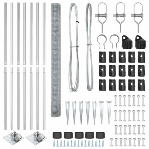 OGRODZENIE SPAWANE Z 7 PALIKAMI 1.6X10M STAL OCYNKOWANA