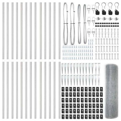 OGRODZENIE Z DRUTU SPAWANEGO Z 13 KOLCAMI 0.6X50M OCYNKOWANA STAL