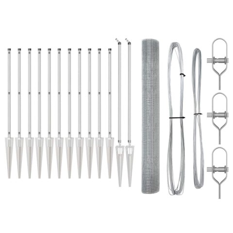 OGRODZENIE Z DRUTU SPAWANEGO Z 13 KOLCAMI 1.2X25M ZE STALI OCYNKOWANEJ