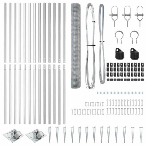 OGRODZENIE Z DRUTU SPAWANEGO Z 13 KOLCAMI 1.2X25M ZE STALI OCYNKOWANEJ