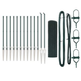 OGRODZENIE SPAWANE Z 13 KOLCAMI ZIELONE 0.8X25M STAL