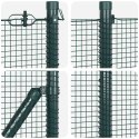 OGRODZENIE SPAWANE Z 13 KOLCAMI ZIELONE 0.8X25M STAL