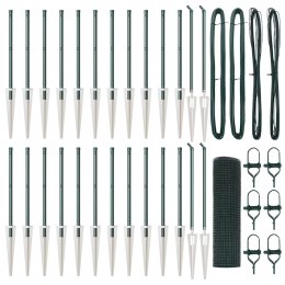 OGRODZENIE SPAWANE Z 13 KOTWAMI ZIELONE 0.5X50M STALOWE