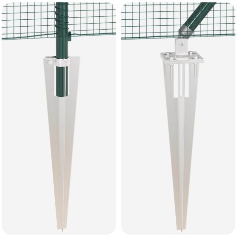 OGRODZENIE SPAWANE Z 13 KOTWAMI ZIELONE 0.5X50M STALOWE