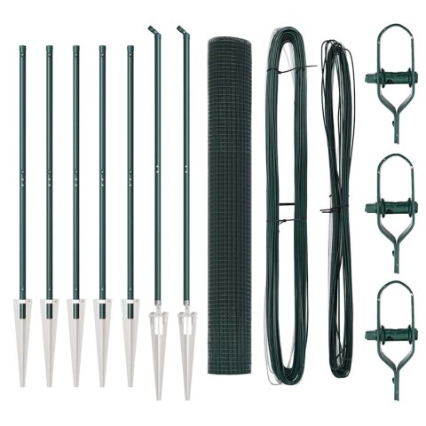 ZESTAW SŁUPKÓW OGRODZENIOWYCH ZESTAW 2 ZIELONY