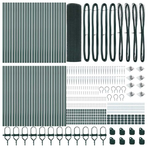 OGRODZENIE SPAWANE Z 13 KOTWAMI ZIELONYM 0.6X100 M STAL