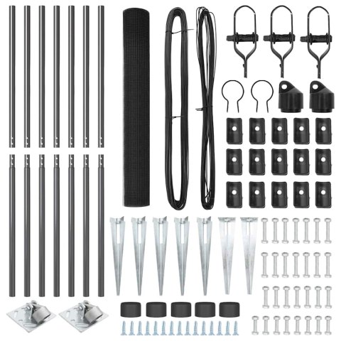 OGRODZENIE Z DRUTU SPAWANEGO Z 7 KOTWAMI SZARY 1.2X10M