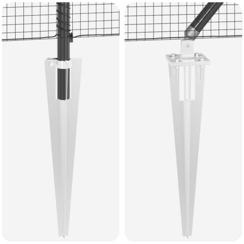 OGRODZENIE Z DRUTU SPAWANEGO Z 7 SZPILKAMI SZARY 1.2X10M STAL