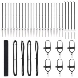 OGRODZENIE SPAWANE Z 13 KOLCAMI GRUNTOWYMI SZARE 1.2X50M STAL