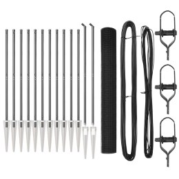 OGRODZENIE SPAWANE Z 13 KOTWAMI SZARY 1,4X25M STAL