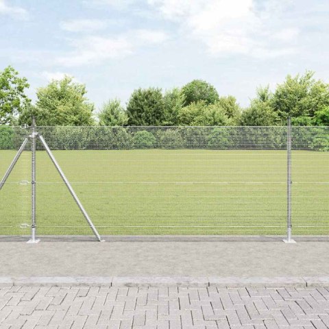 ZESTAW SŁUPKÓW OGRODZENIOWYCH ZESTAW 2 STAL OCYNKOWANA