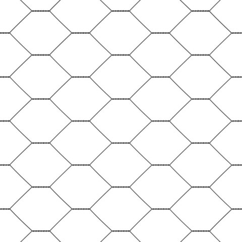OGRODZENIE HEKSAGONALNE SZARE 0.6X25M STAL