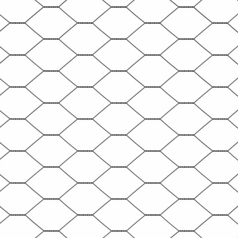 OGRODZENIE HEKSAGONALNE SZARE 1,2X10M STAL