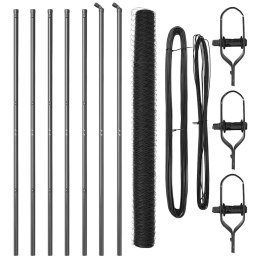 OGRODZENIE HEKSAGONALNE SZARE 1,5X10M STAL