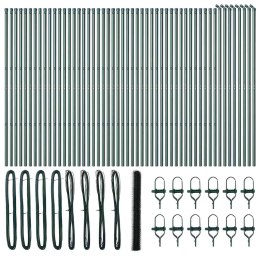 OGRODZENIE HEKSAGONALNE ZIELONE 1.5X100M STALOWE
