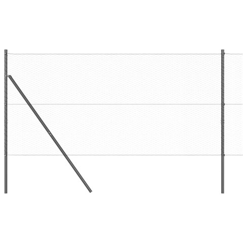 OGRODZENIE HEKSAGONALNE SZARE 1,4X10M STAL