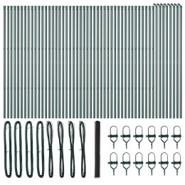 OGRODZENIE HEKSAGONALNE SZARE 1,5X100M STAL