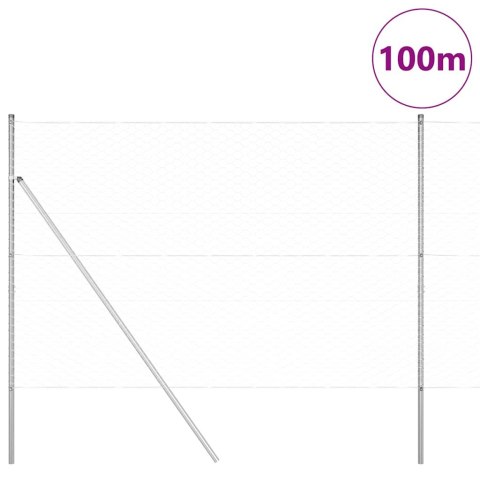 OGRODZENIE HEKSAGONALNE 1,5X100M STAL OCYNKOWANA