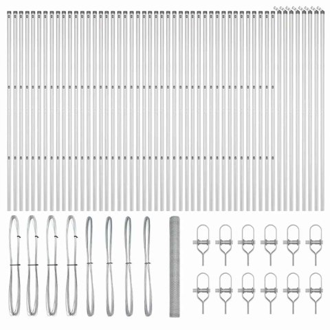 OGRODZENIE HEKSAGONALNE 1,5X100M STAL OCYNKOWANA