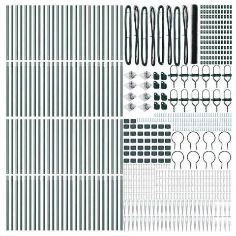 OGRODZENIE HEKSAGONALNE ZIELONE 1,5X100M STAL