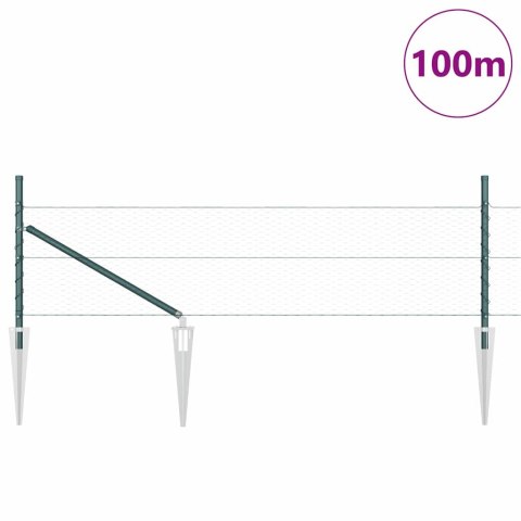 HEKSAGONALNE OGRODZENIE ZIELONE 0.5X100M STAL