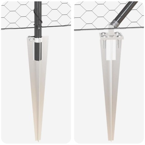 OGRODZENIE HEKSAGONALNE SZARE 1.6X100M STAL