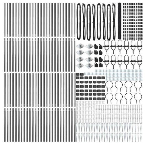 OGRODZENIE HEKSAGONALNE SZARE 1.6X100M STAL