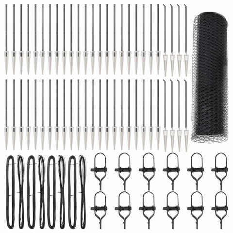 SZEŚCIOKĄTNE OGRODZENIE SZARE 0.6X100M STALOWE