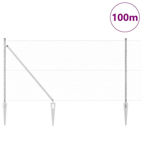 HEKSAGONALNE OGRODZENIE 1,2X100M STAL OCYNKOWANA