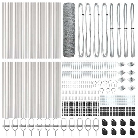 OGRODZENIE HEKSAGONALNE 0.8X100M STAL OCYNKOWANA