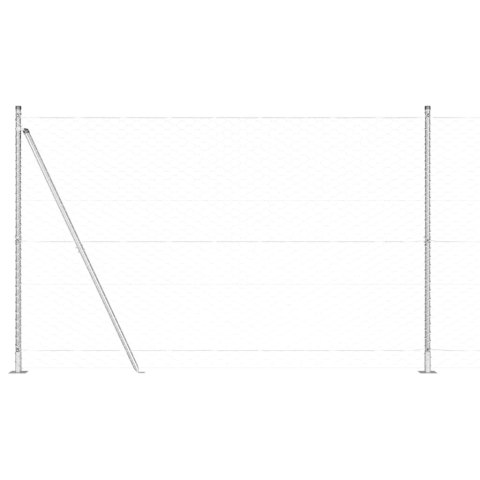 OGRODZENIE HEXAGONALNE 1.6X 100M ZE STALI OCYNKOWANEJ