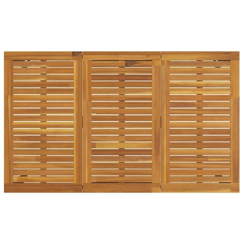 5-CZĘŚCIOWY ZESTAW DO JADALNI W OGRODZIE BEŻOWY POLIRATTAN AKACJA