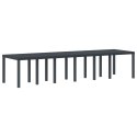 ZESTAW DO JADALNI W OGRODZIE 13 PCS ANTRACYT DUŻY