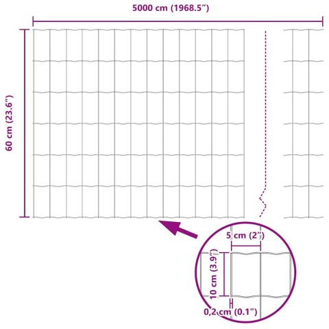 EURO OGRODZENIE 0,6X50M STAL OCYNKOWANA