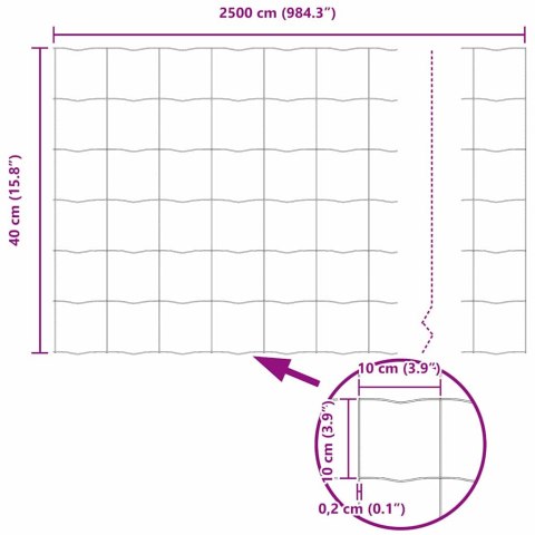 EURO OGRODZENIE SZARE 0.6X25M