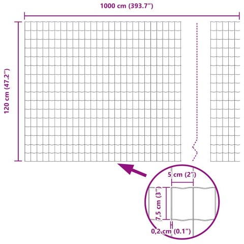 OGRODZENIE EURO 1,2X10M STAL OCYNKOWANA