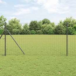OGRODZENIE EURO SZARE 1.4X10M STAL