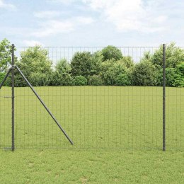 OGRODZENIE EURO SZARE 1,6X10M STAL