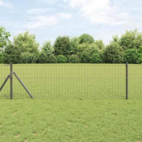 OGRODZENIE EURO SZARY 0.8X10M STAL