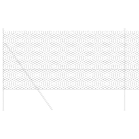 OGRODZENIE SZEŚCIOKĄTNE SZARE SZARY 0,5X 10M STAL