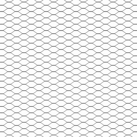 OGRODZENIE SZEŚCIOKĄTNE SZARE SZARY 1.2X 10M STAL