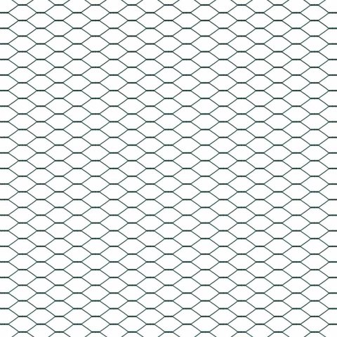 OGRODZENIE SZEŚCIOKĄTNE SZARE ZIELONY 1X 100M STAL