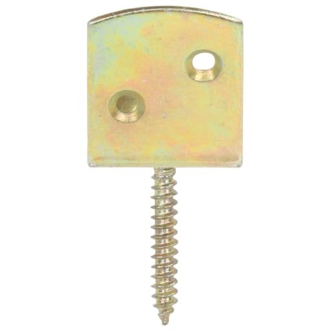 VidaXL Uchwyty do paneli ogrodzeniowych, 24 szt., kształt L, metalowe