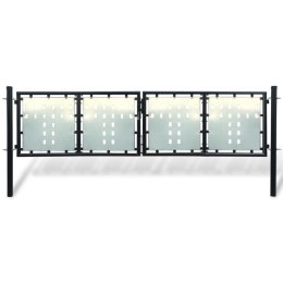 BRAMA OGRODZENIOWA CZARNA 300X 150CM