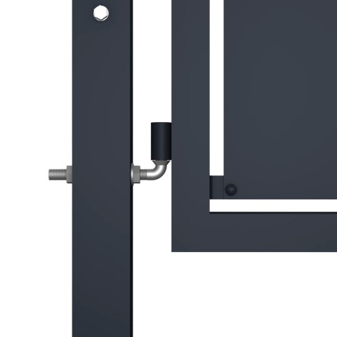 BRAMA OGRODZENIOWA STAL 400X 175CM ANTRACYTOWA